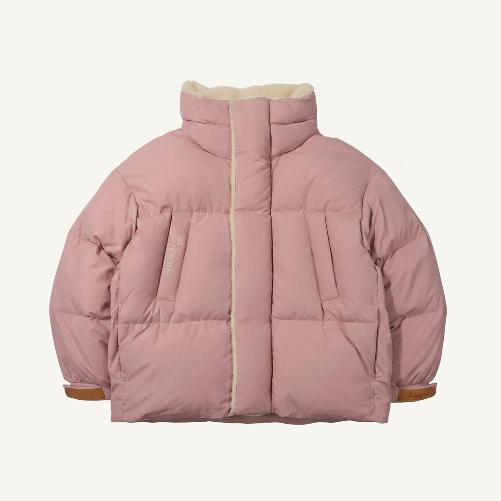 코닥 koddac 브라우니 숏 다운 자켓 PINK S 1