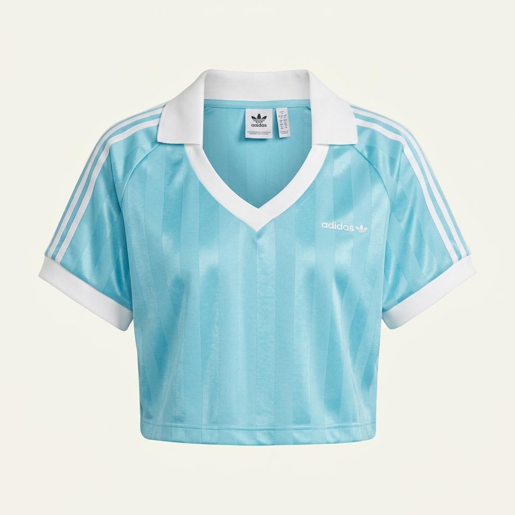아디다스 싸커 크롭탑 스카이블루 XL 1