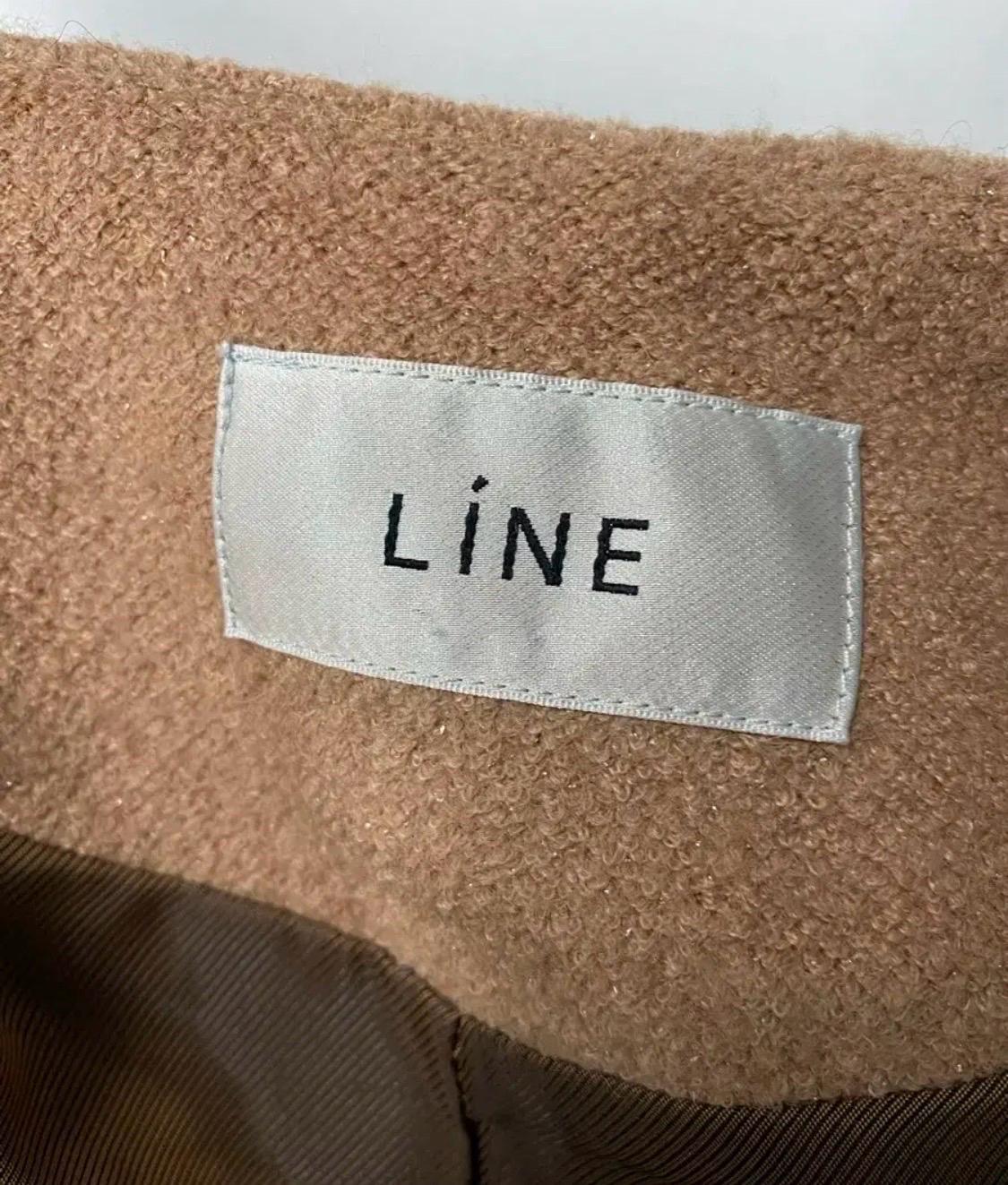 라인 LINE 브라운 모직 숏 자켓 9