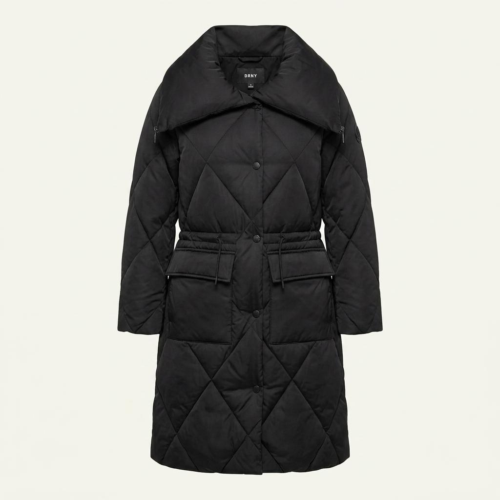 DKNY 다이아몬드 퀼팅 패딩 코트 XS-S 1