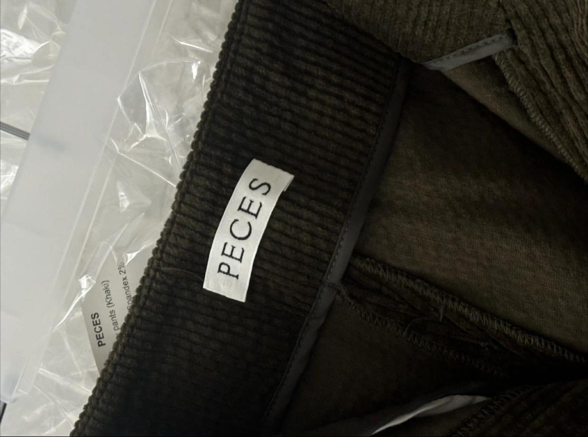페세스 PECES 코듀로이 와이드 팬츠(카키) 4