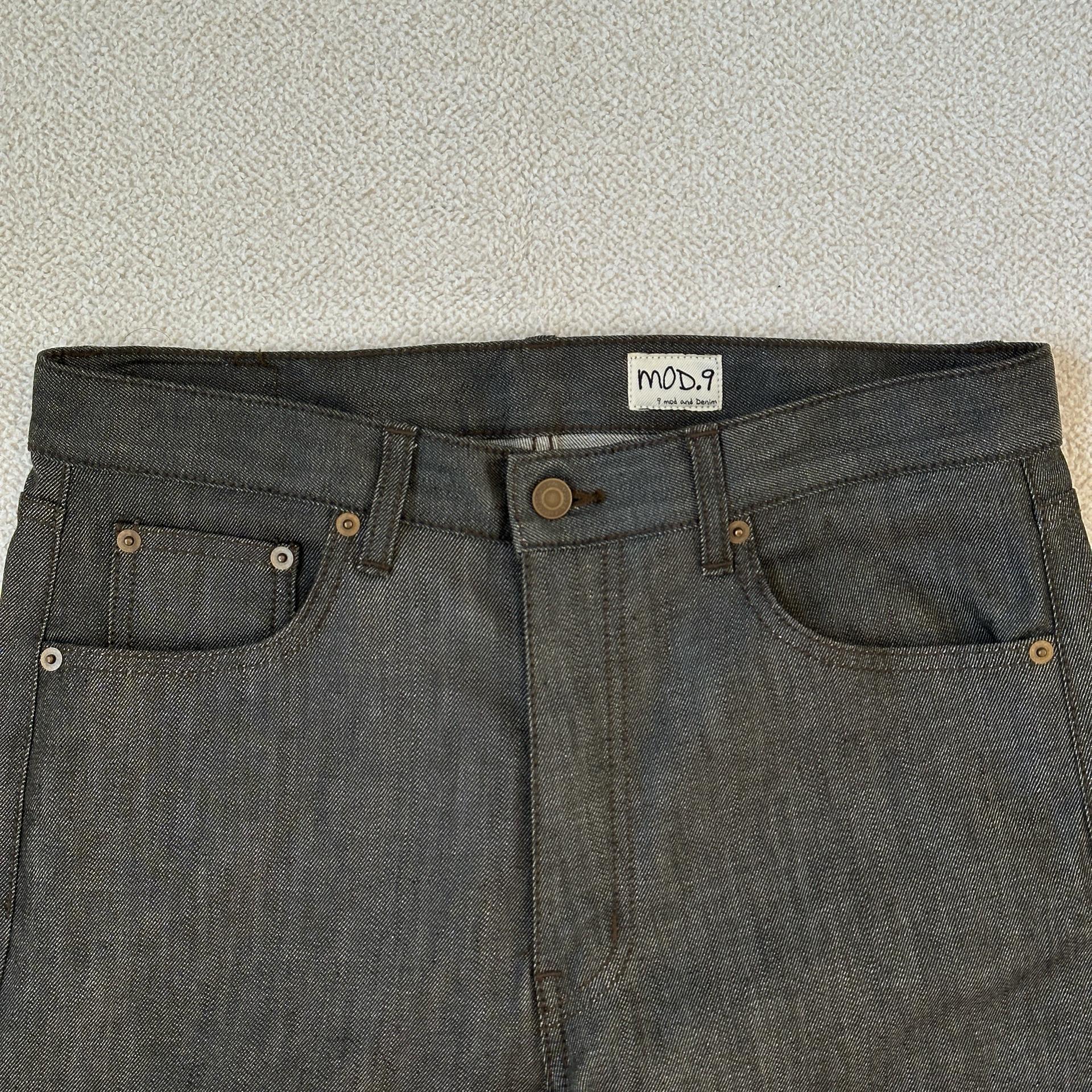 모드나인 Khaki jeans - MOD4 crop 4