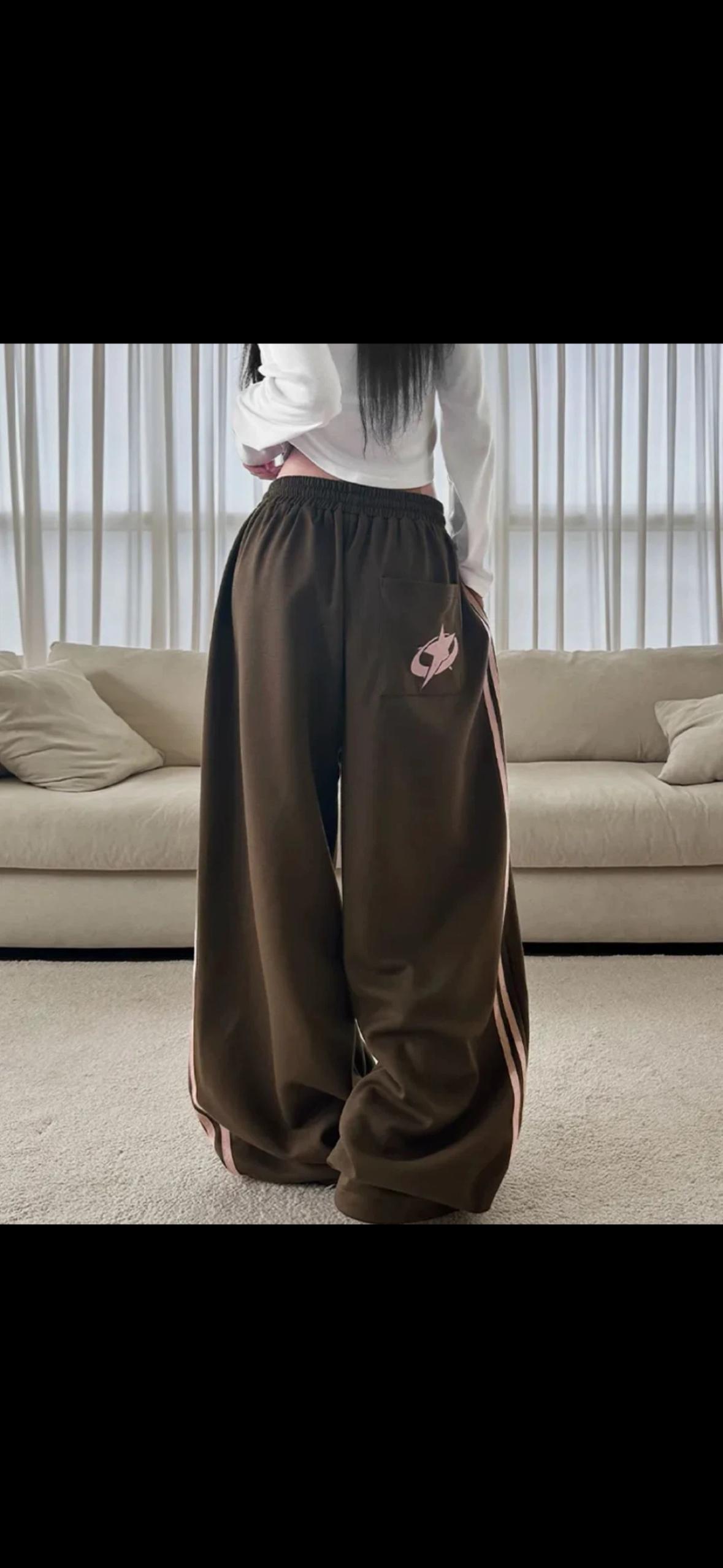브라운 와이드 팬츠 3