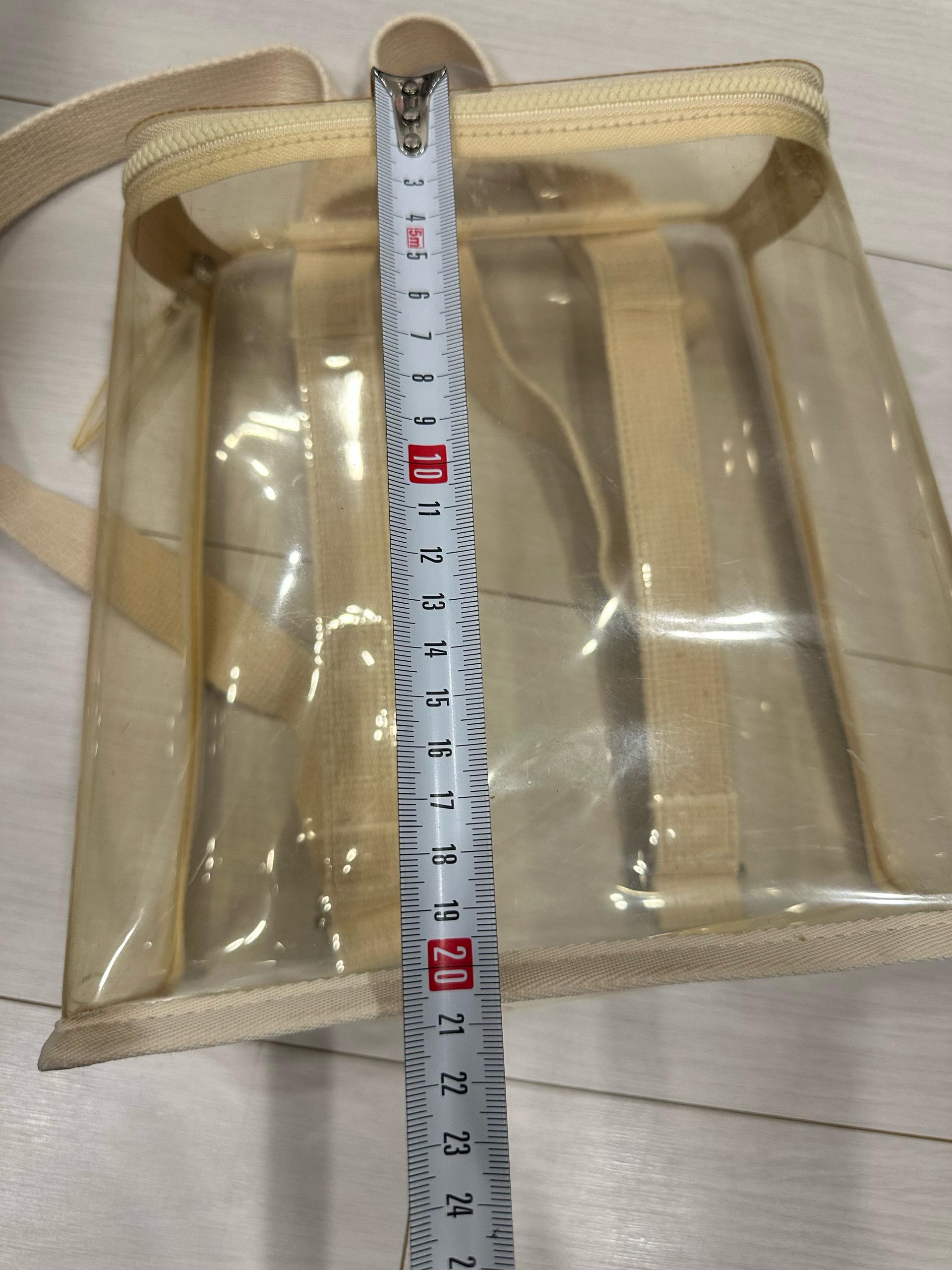 라미베베 투명 비치백팩 베이지 5