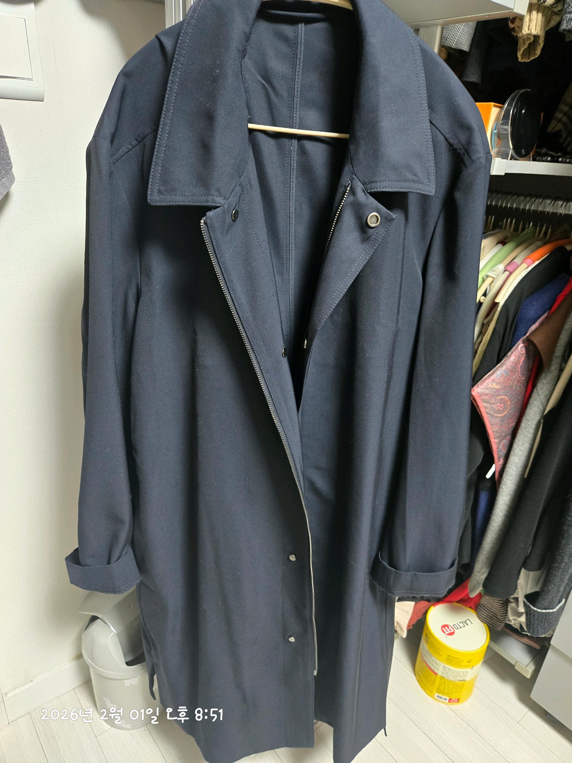 COS 남성 네이비 코트 EUR 52 4