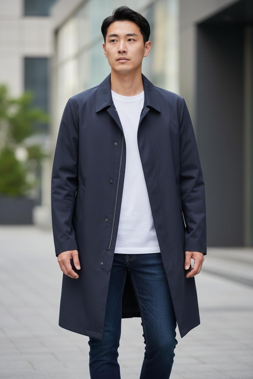 COS 남성 네이비 코트 EUR 52 2