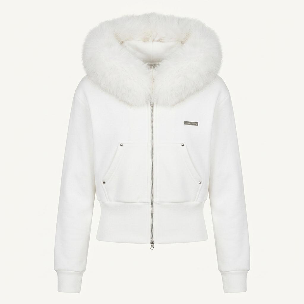 로제프란츠 Fur Slim Rivet Hood Zip-up  1