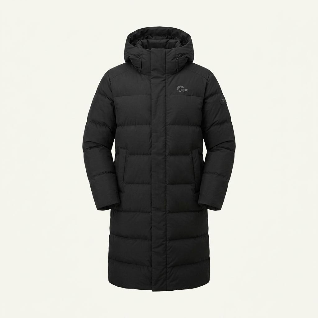 NEPA 네파 블랙 덕다운 롱패딩 90 1
