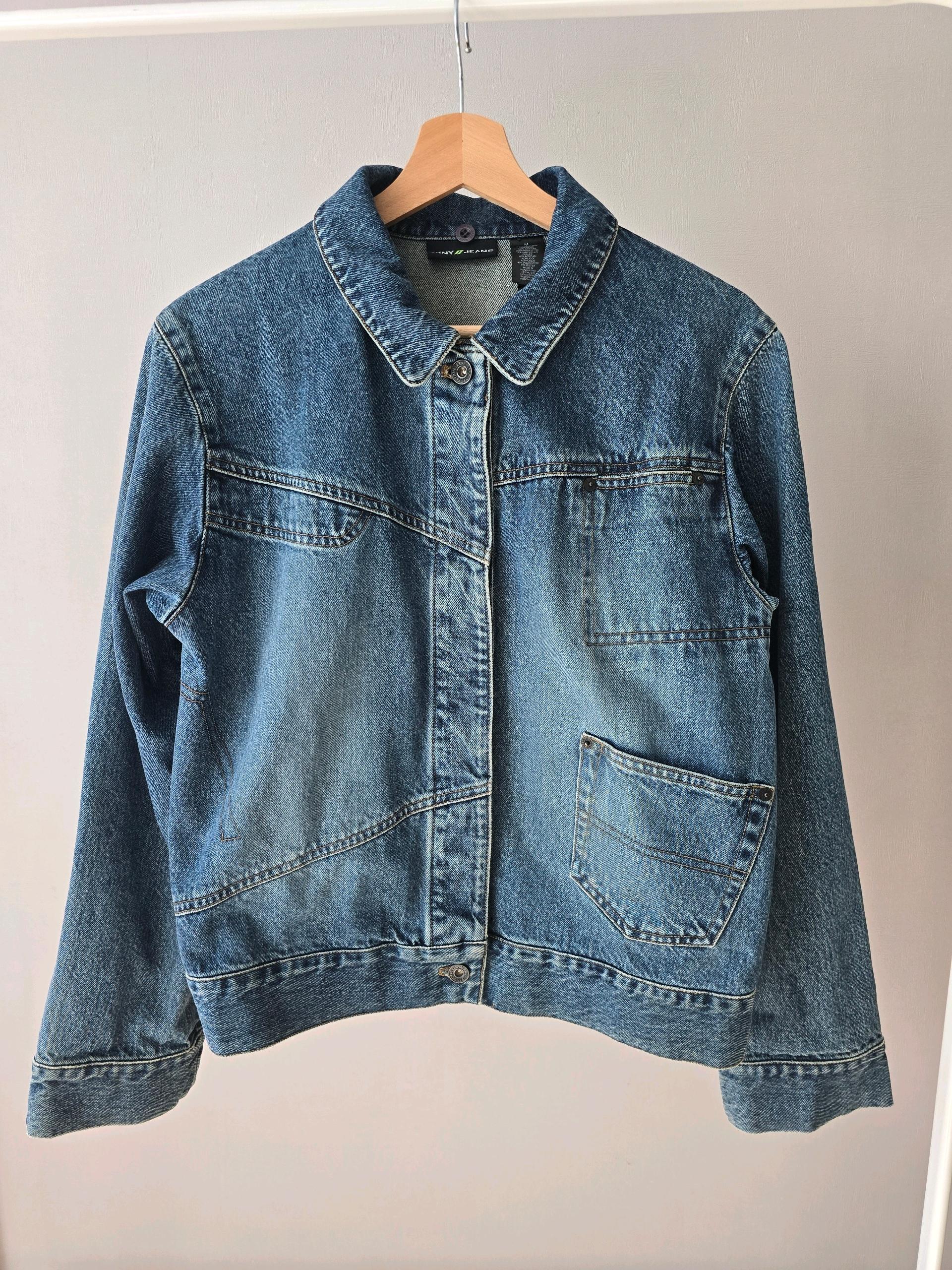 DKNY JEANS 데님 양털카라 자켓 (M) 8