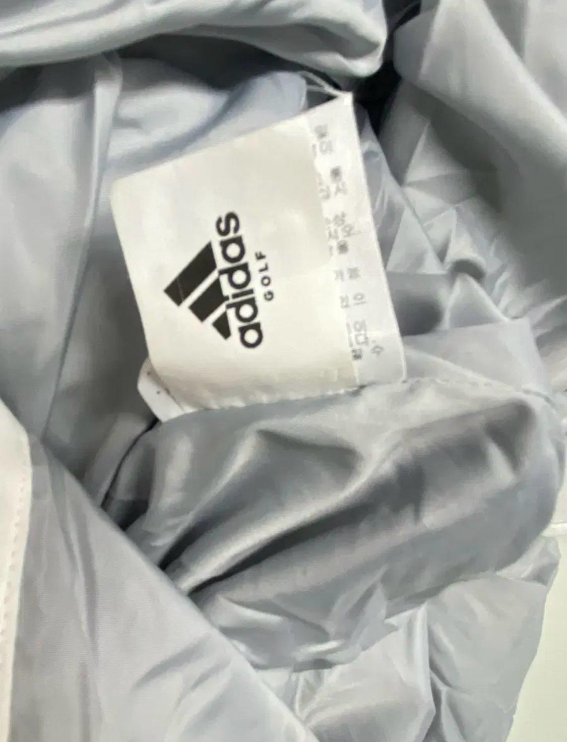 아디다스 삼선 화이트 구스 롱패딩 M 9