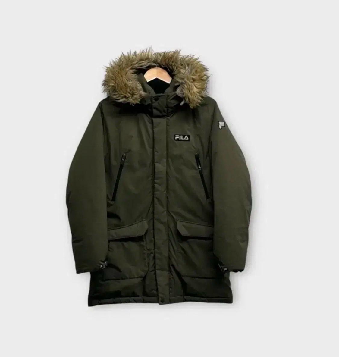 휠라 FILA 구스다운 패딩 카키 S / 165호 2