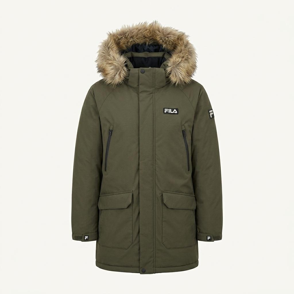 휠라 FILA 구스다운 패딩 카키 S / 165호 1