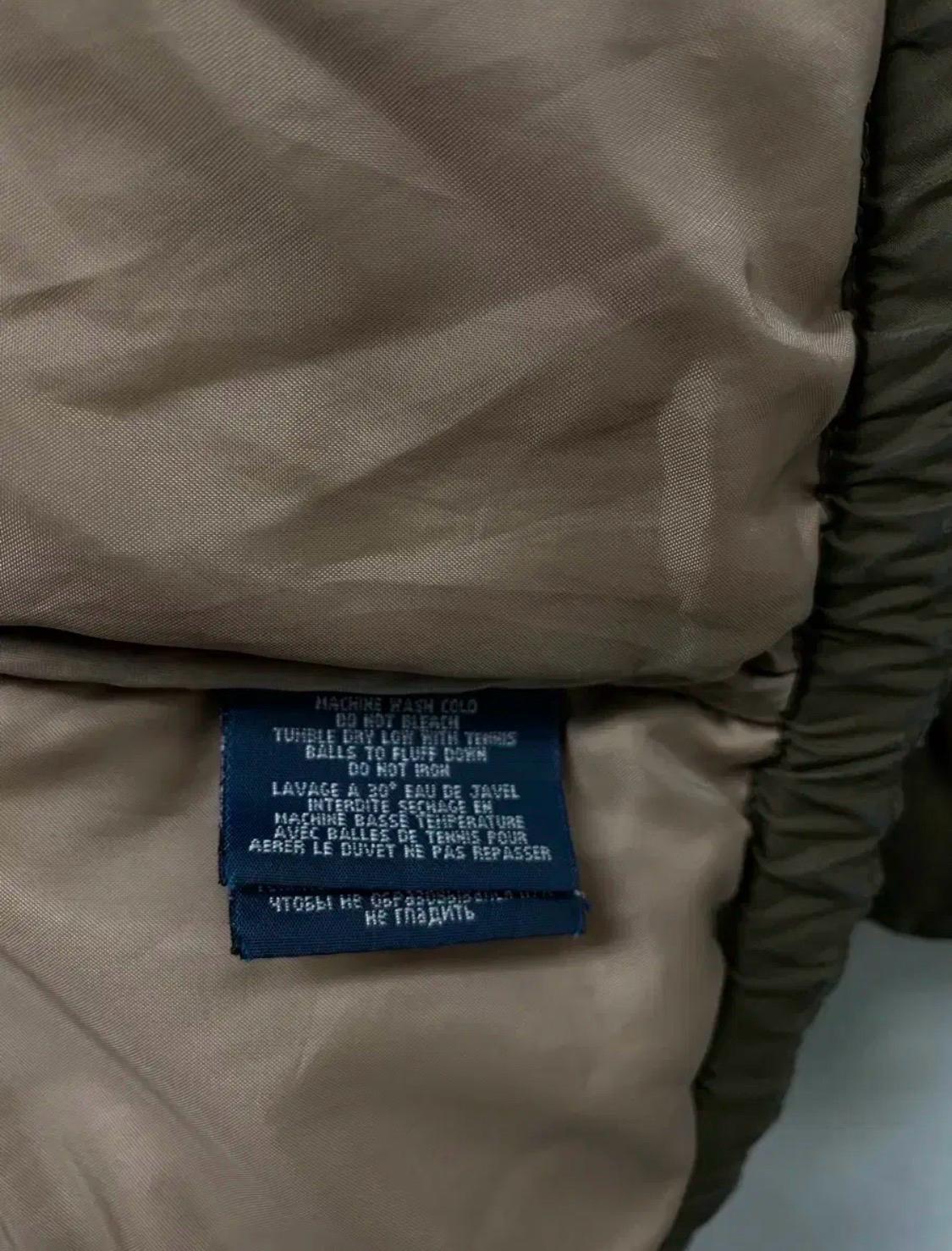 폴로 랄프로렌 카키 브라운 미니멀 패딩 L 8