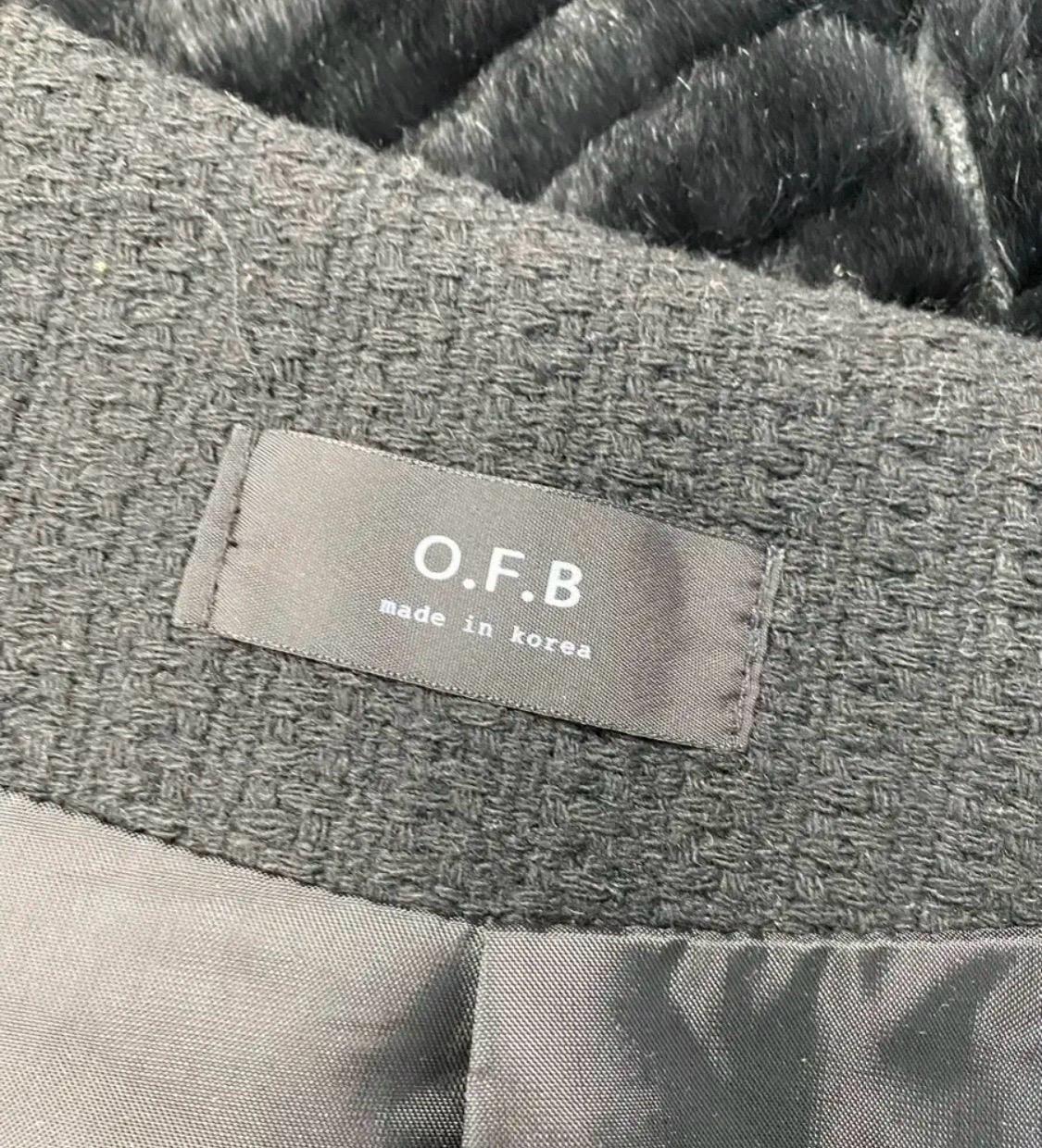 OFB 블랙 트위드 금장 버튼 자켓 6