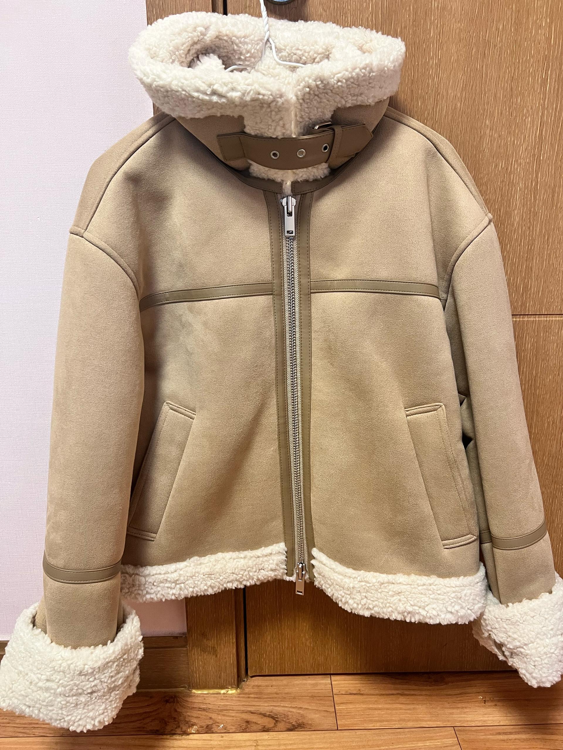 무신사 우먼즈 신세틱 스웨이드 시어링 재킷 2