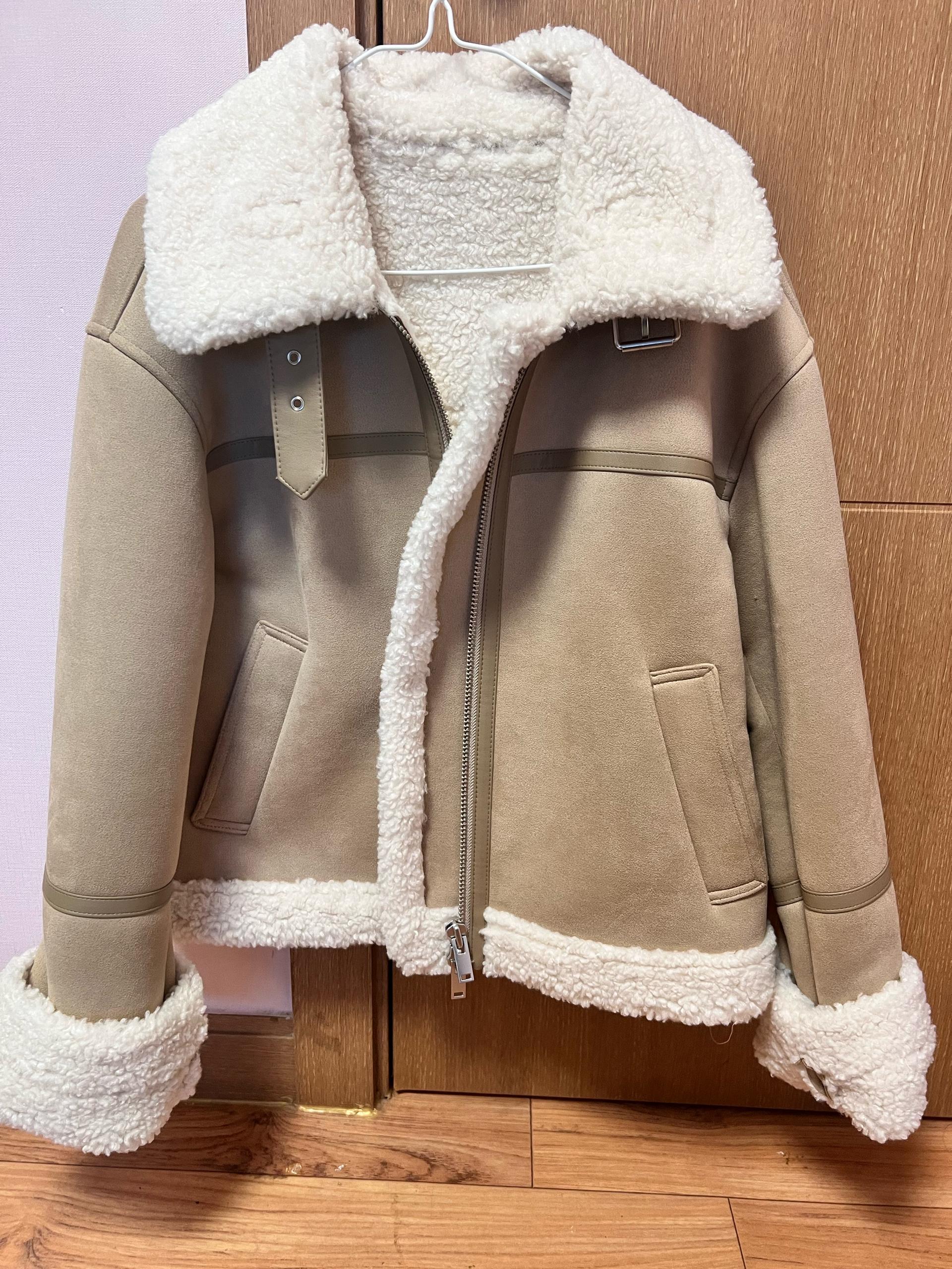 무신사 우먼즈 신세틱 스웨이드 시어링 재킷 4