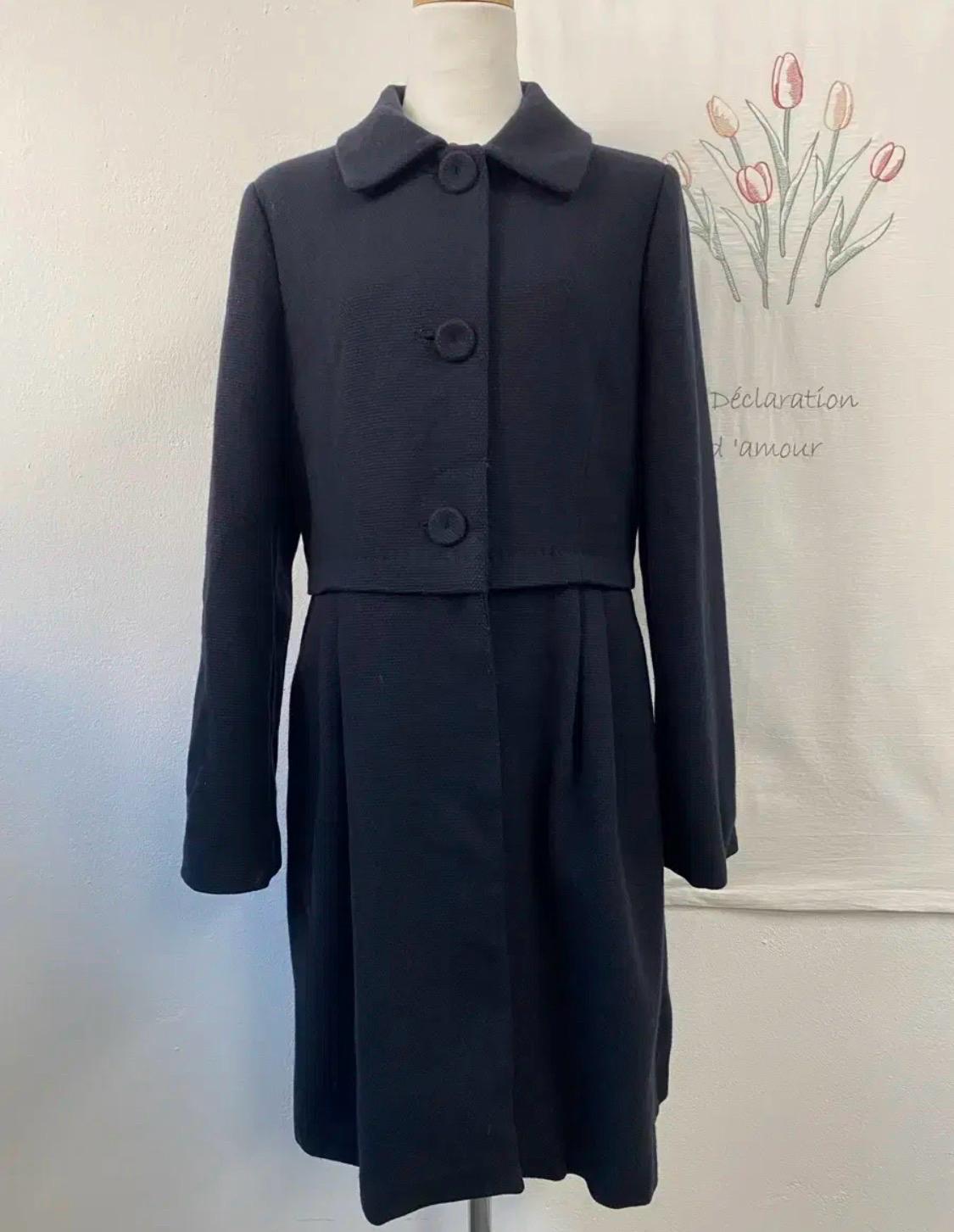 BCBG 블랙 플레어 롱 코트 5