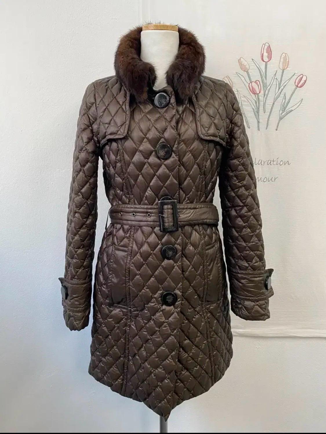 G보티첼리 퀼팅 밍크카라 오리털 코트패딩 5