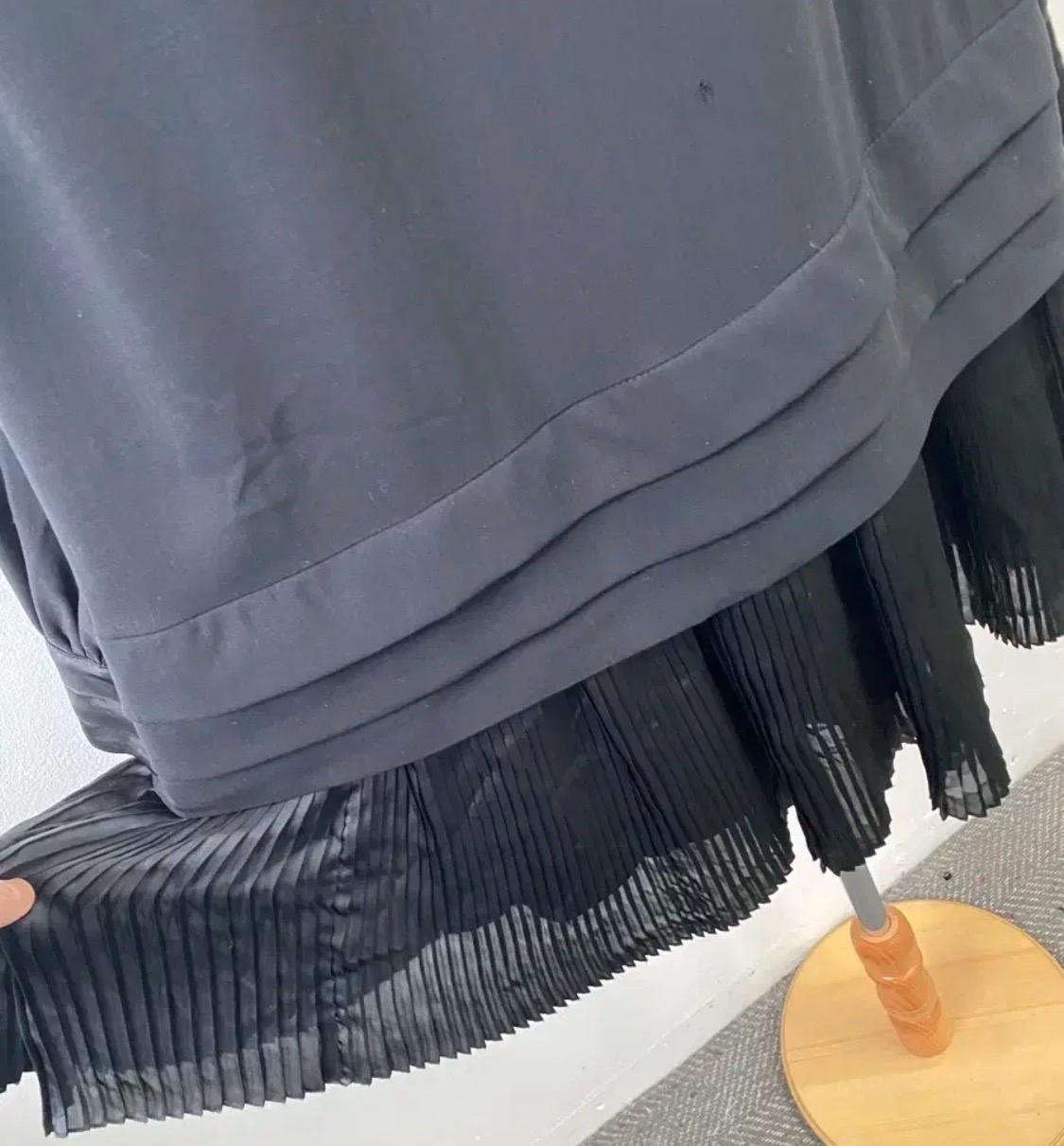 디체카엑 블랙 리본 포인트 플리츠 원피스 8