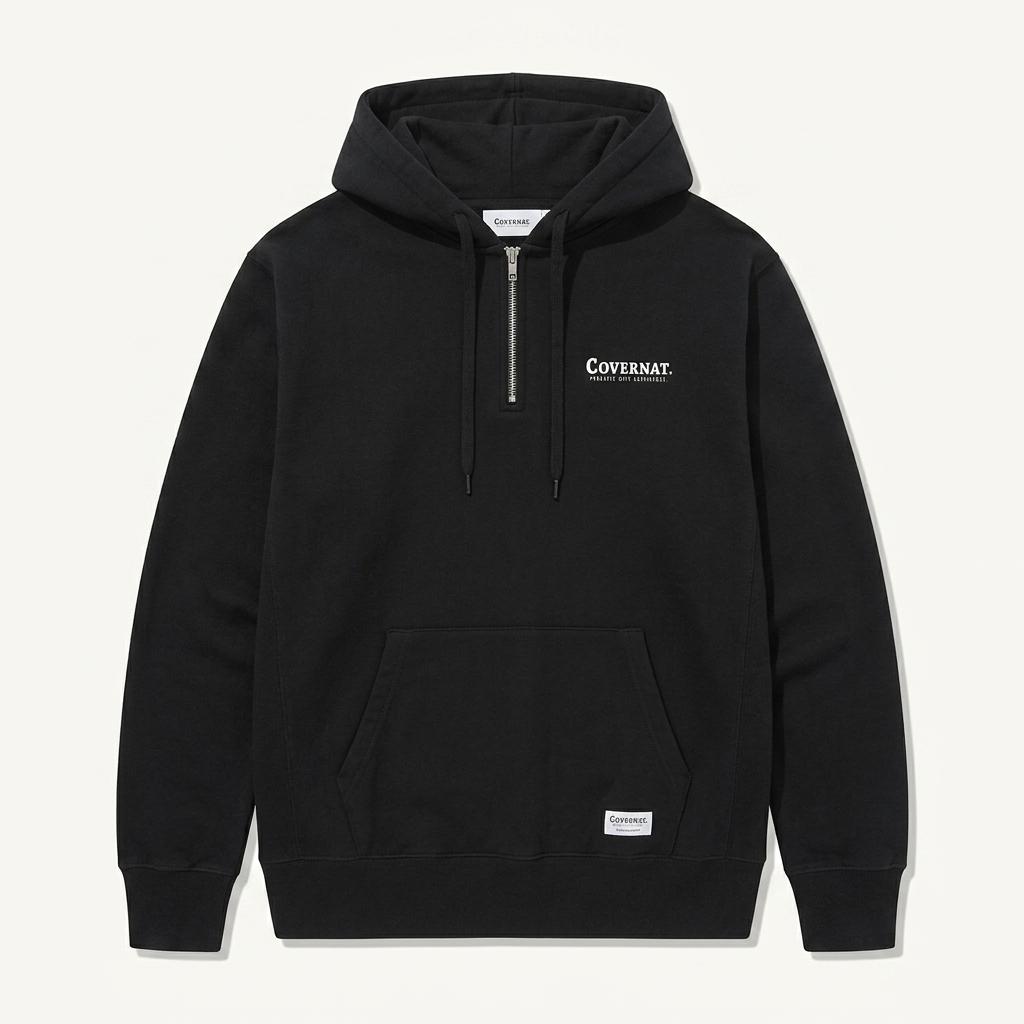 COVERNAT 커버낫 하프집업 후드 1