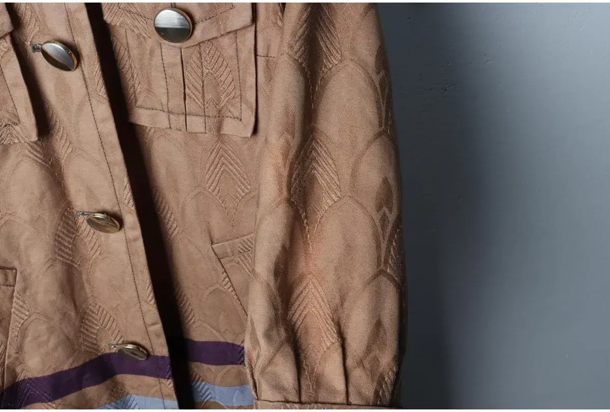 W(XS-S) MARC JACOBS 마크제이콥스 코트자켓 부분이염 베이지 에스닉 한정판 9