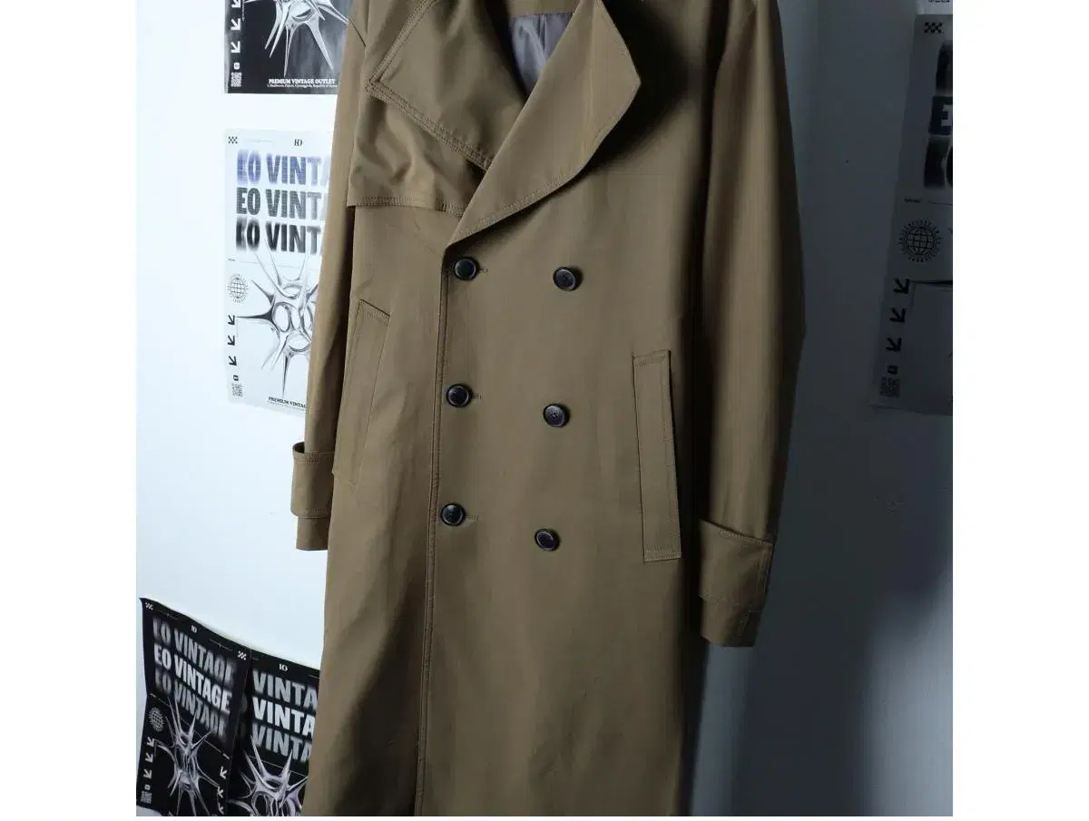 (M-XL) LIBERCIASSY 리버클래시 코트자켓 새상품 더블 카키 트렌치 아메카지 2