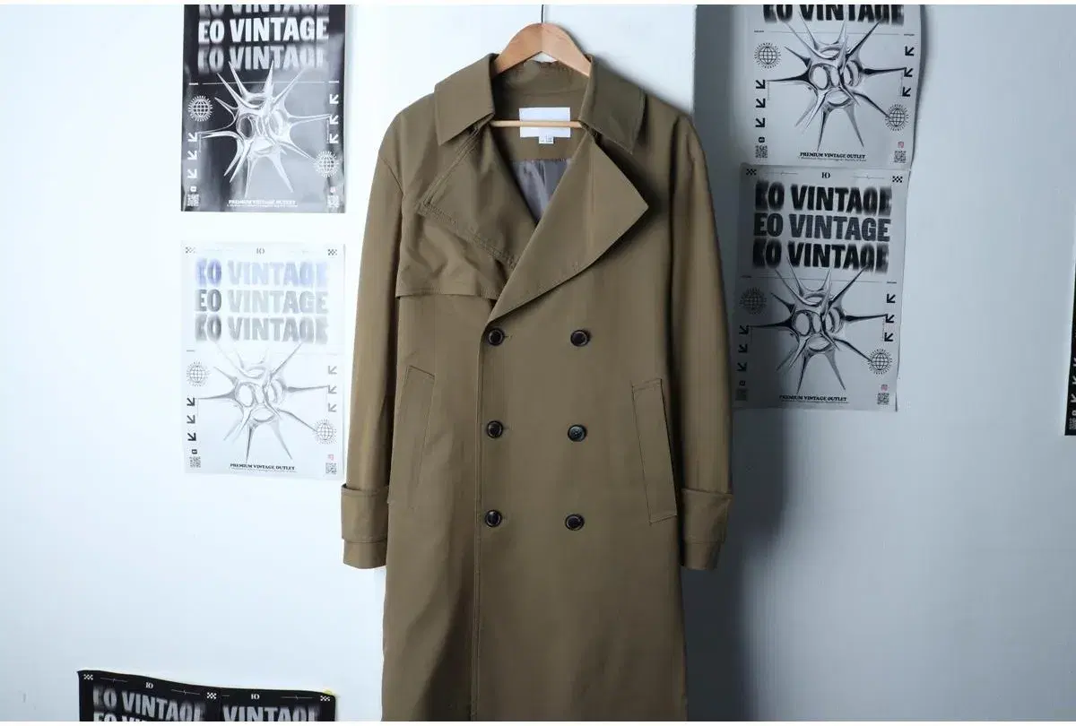 (M-XL) LIBERCIASSY 리버클래시 코트자켓 새상품 더블 카키 트렌치 아메카지 3