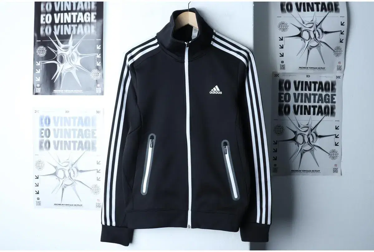 (M) ADIDAS 아디다스 집업져지 트랙탑 블랙 삼선 기모 올드스쿨 4