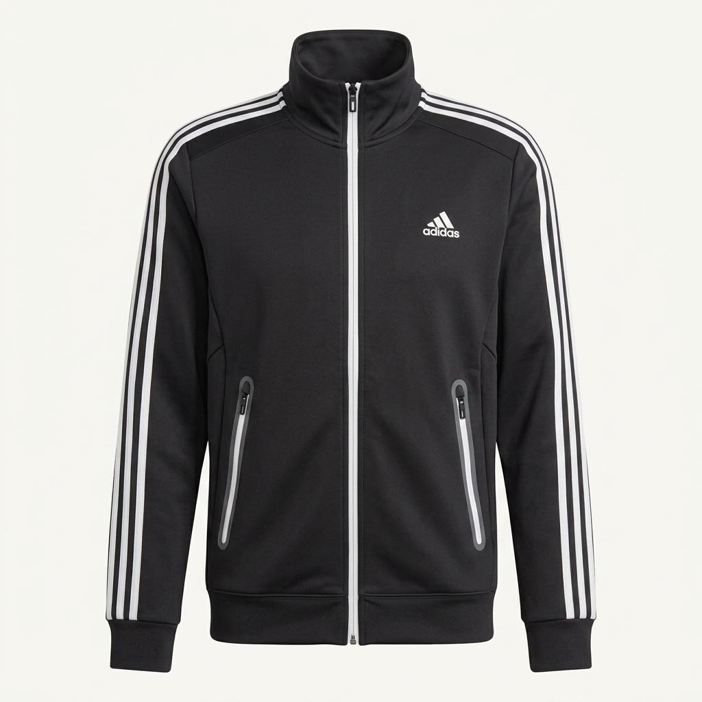 (M) ADIDAS 아디다스 집업져지 트랙탑 블랙 삼선 기모 올드스쿨 1