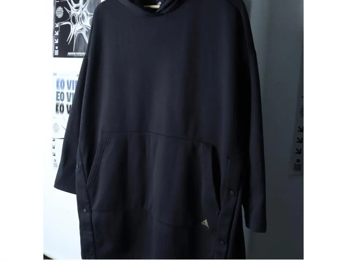 W(L) ADIDAS 아디다스 후드티셔츠 루즈핏 기능성 블랙 3