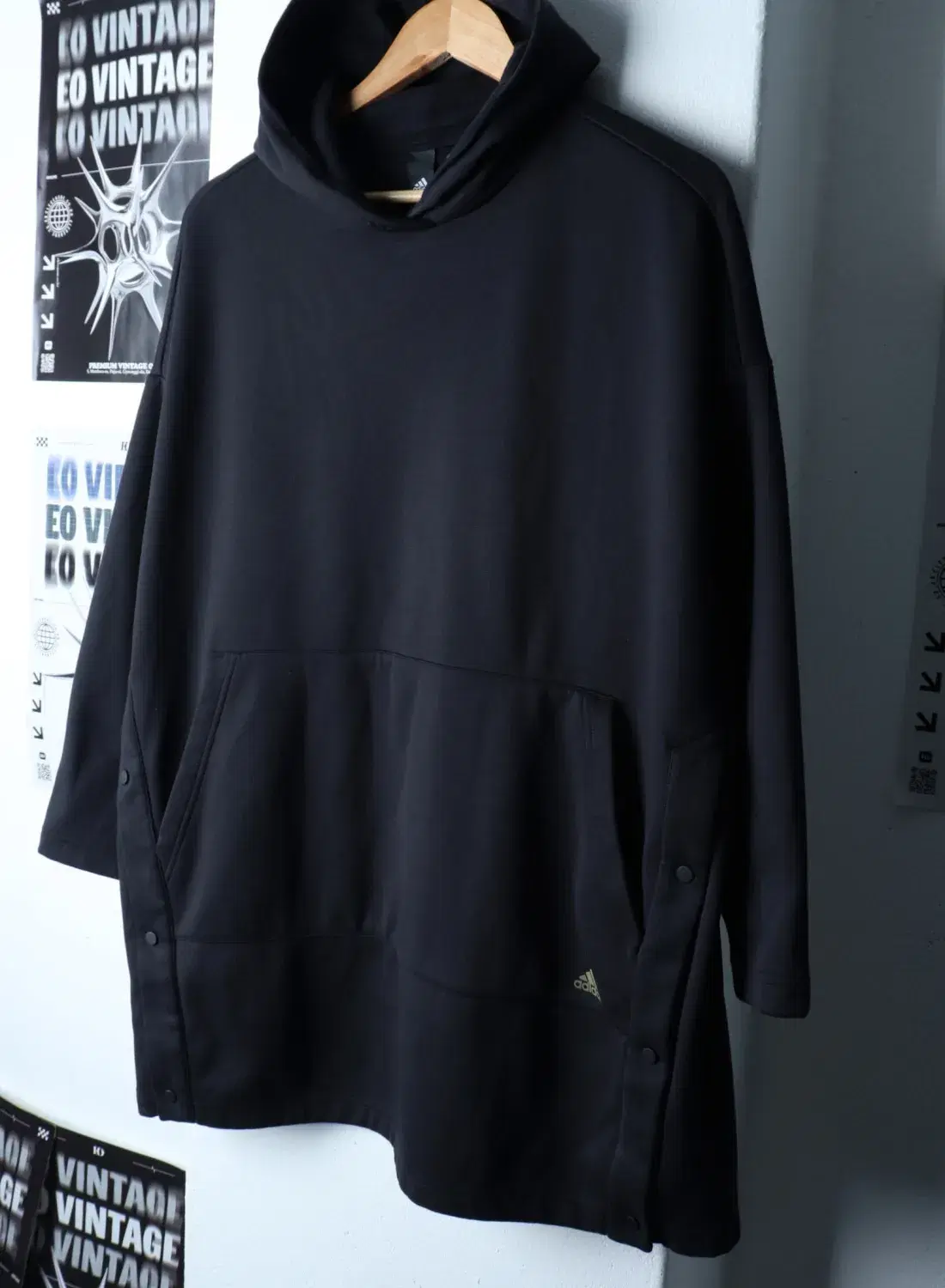 W(L) ADIDAS 아디다스 후드티셔츠 루즈핏 기능성 블랙 2