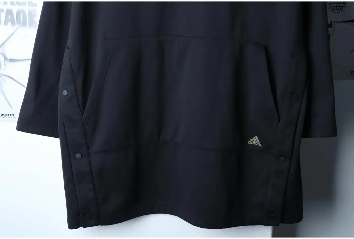 W(L) ADIDAS 아디다스 후드티셔츠 루즈핏 기능성 블랙 6
