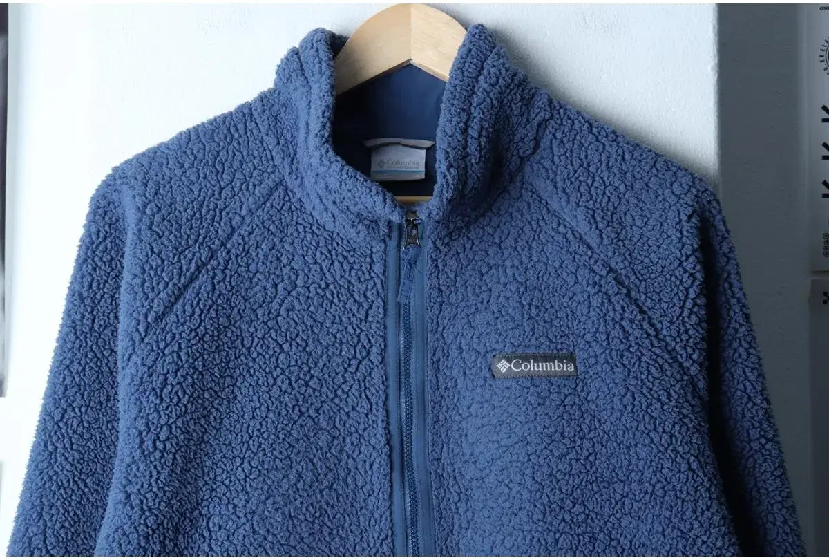 (L-XL) COLUMBIA 컬럼비아 집업 바람막이 점퍼자켓 후리스 플리스 뽀글이 블루 5