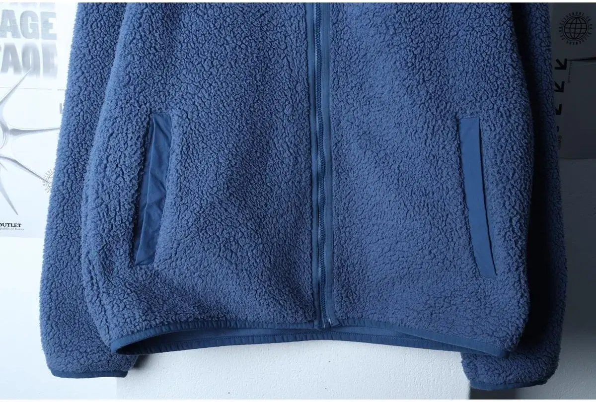 (L-XL) COLUMBIA 컬럼비아 집업 바람막이 점퍼자켓 후리스 플리스 뽀글이 블루 6