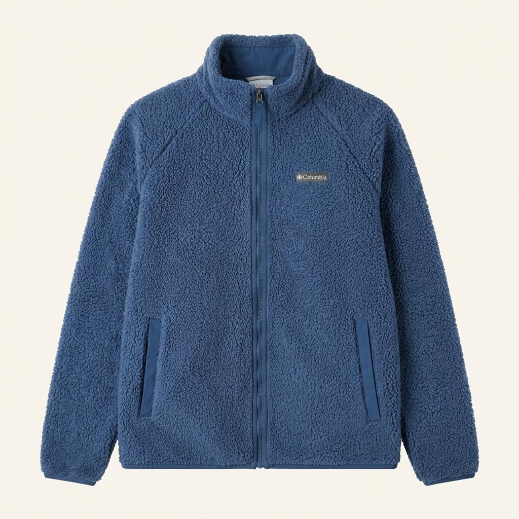 (L-XL) COLUMBIA 컬럼비아 집업 바람막이 점퍼자켓 후리스 플리스 뽀글이 블루 1