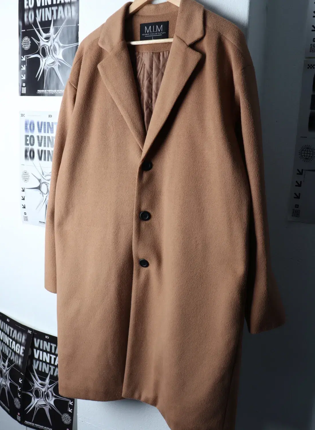 (L-XL) VB 브랜드빈티지 코트자켓 싱글 브라운 울 2