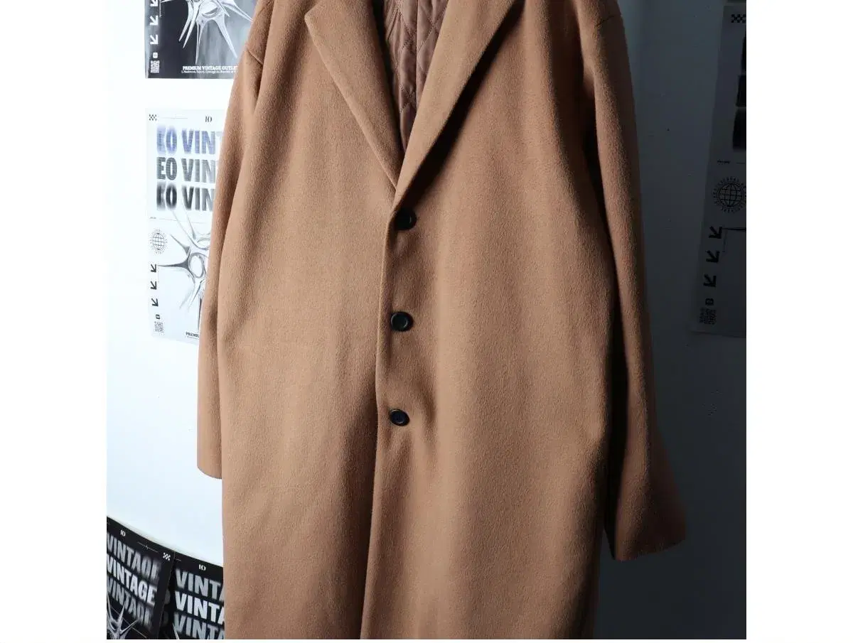 (L-XL) VB 브랜드빈티지 코트자켓 싱글 브라운 울 3