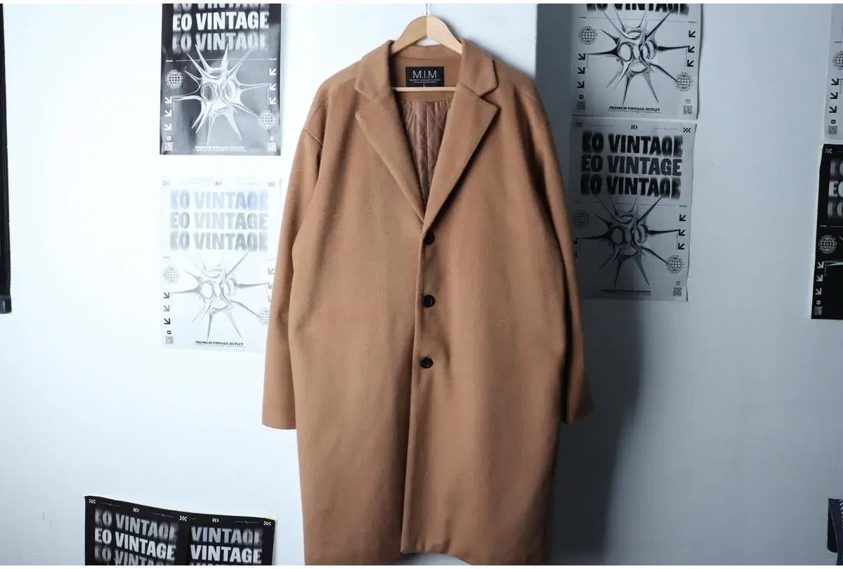 (L-XL) VB 브랜드빈티지 코트자켓 싱글 브라운 울 4