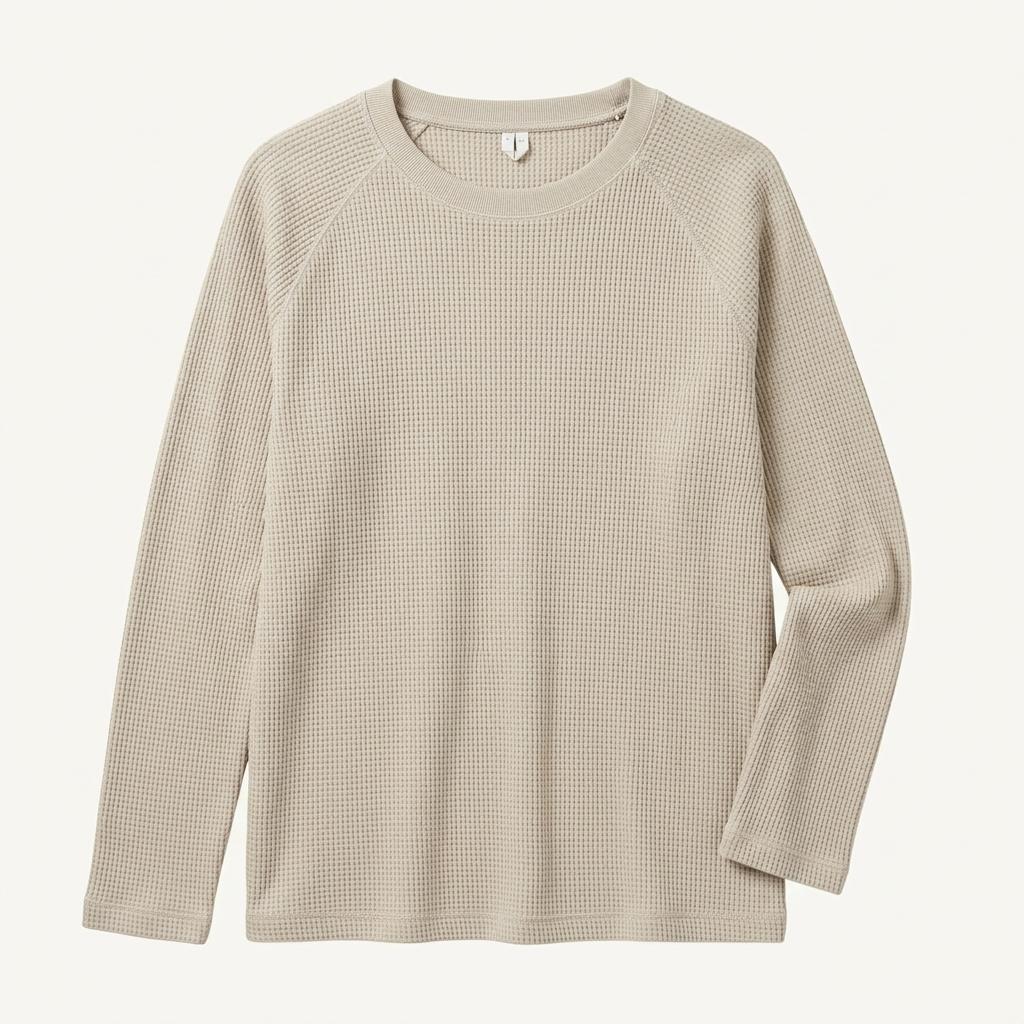 W(L-XL) ARKET 아르켓 니트 와플 베이지 무지
