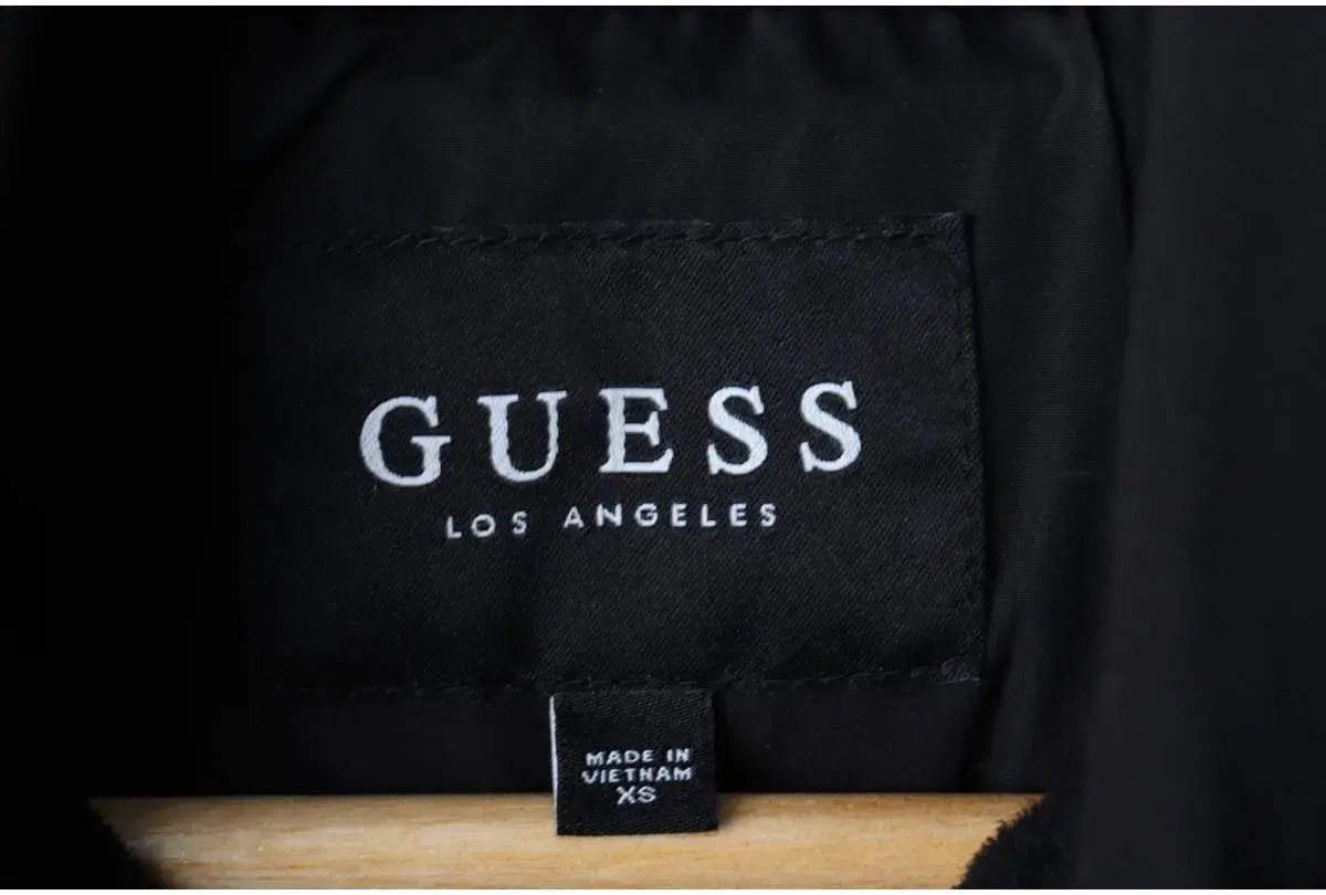 (XS-S) GUESS 게스 패딩 점퍼자켓 덕다운 블랙 롱 올드스쿨 8