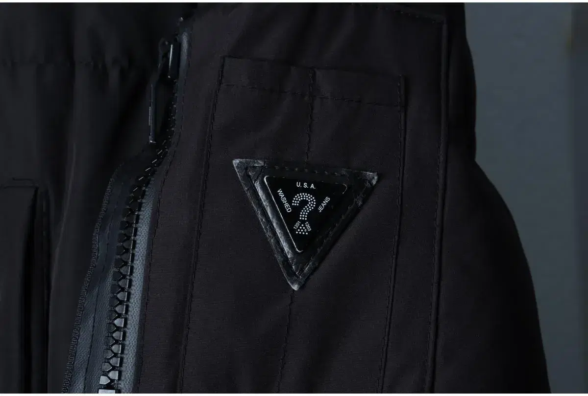 (XS-S) GUESS 게스 패딩 점퍼자켓 덕다운 블랙 롱 올드스쿨 7