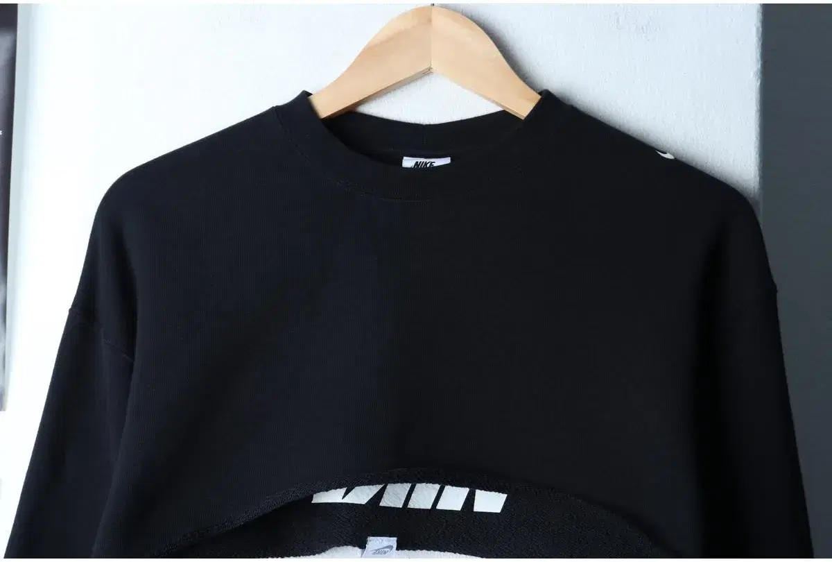 W(XS-S) NIKE 나이키 맨투맨 티셔츠 크롭 블랙 스우시 올드스쿨 커스텀 6