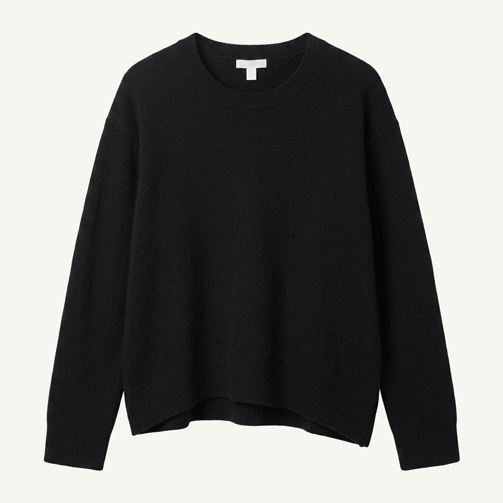 W(M) H&M 에이치앤엠 니트 무지 블랙 울 1