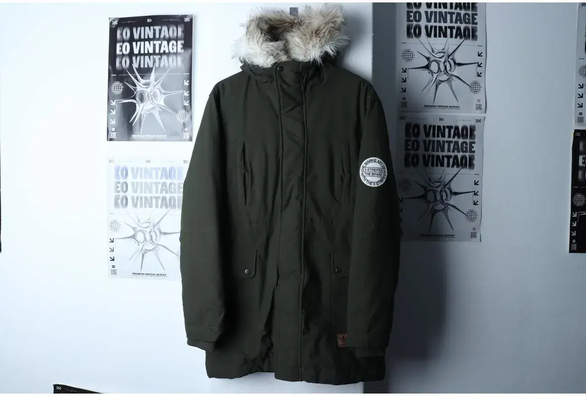 (M-L) ADIDAS 아디다스 패딩 점퍼자켓 야상 카키 밀리터리 덕다운 5