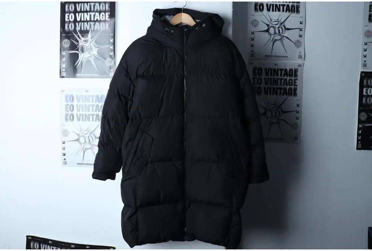 (L) BLACKYAK 블랙야크 패딩 점퍼자켓 덕다운 블랙 롱 올드스쿨 5