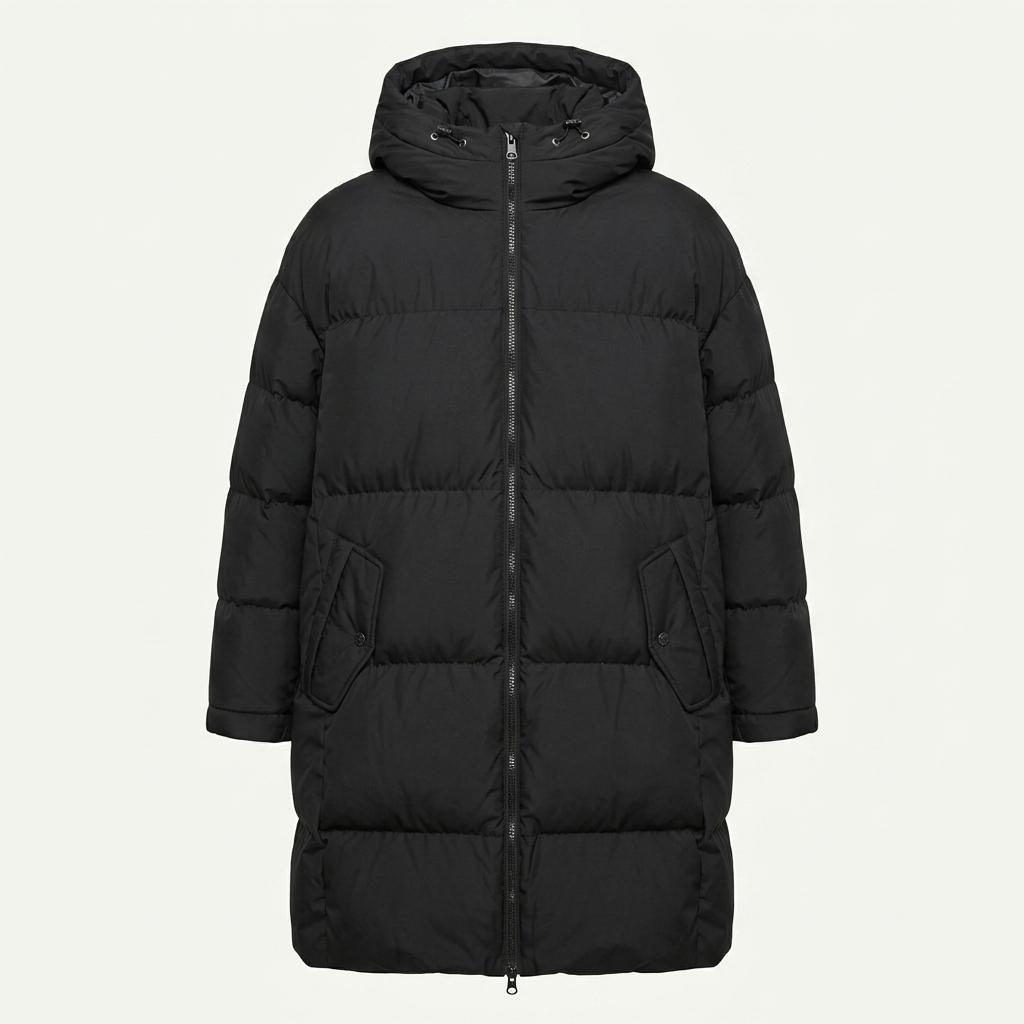 (L) BLACKYAK 블랙야크 패딩 점퍼자켓 덕다운 블랙 롱 올드스쿨 1