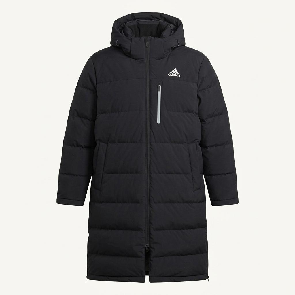 (L-XL) ADIDAS 아디다스 패딩 점퍼자켓 덕다운 블랙 롱 올드스쿨 1