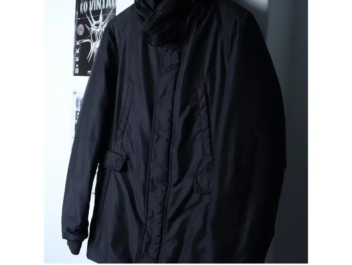 (M-L) SOLID HOMME 솔리드옴므 패딩 점퍼자켓 경량 구스다운 네이비 한정판 4