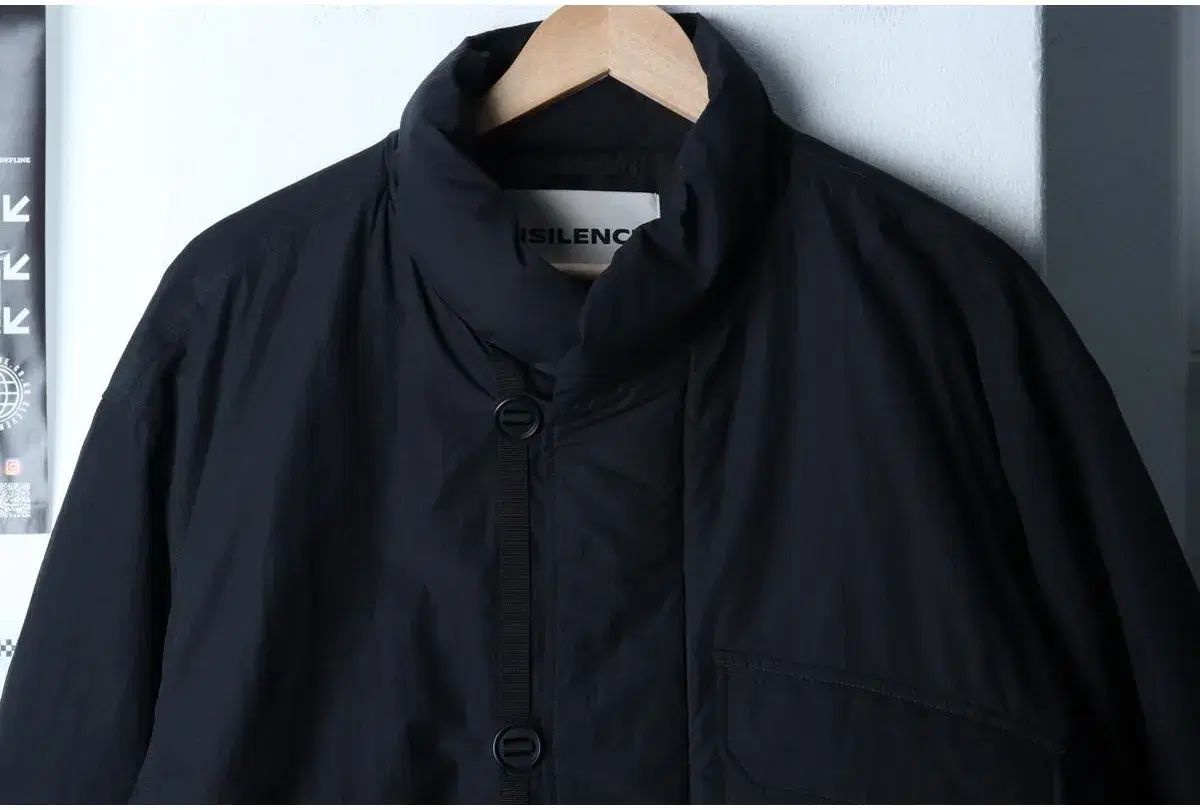 (M-XL) INSILENCE 인사일런스 패딩 점퍼자켓 블랙 놈코어 숏 M69 푸퍼 매물  6