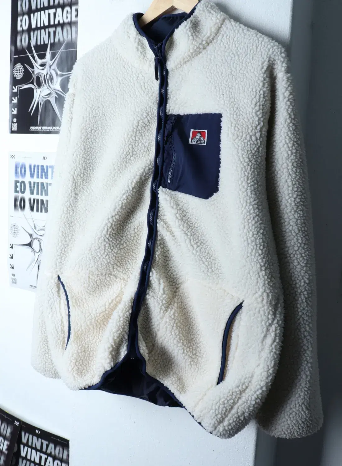(XL-2XL) BEN DAVIS 벤데이비스 집업 바람막이 점퍼자켓 후리스 플리스 쉐르파  3